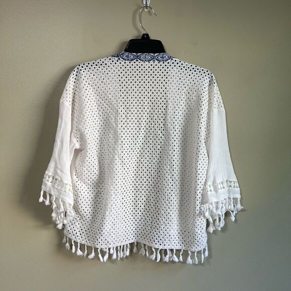Miss me white tassle open top L - Picture 6 of 6